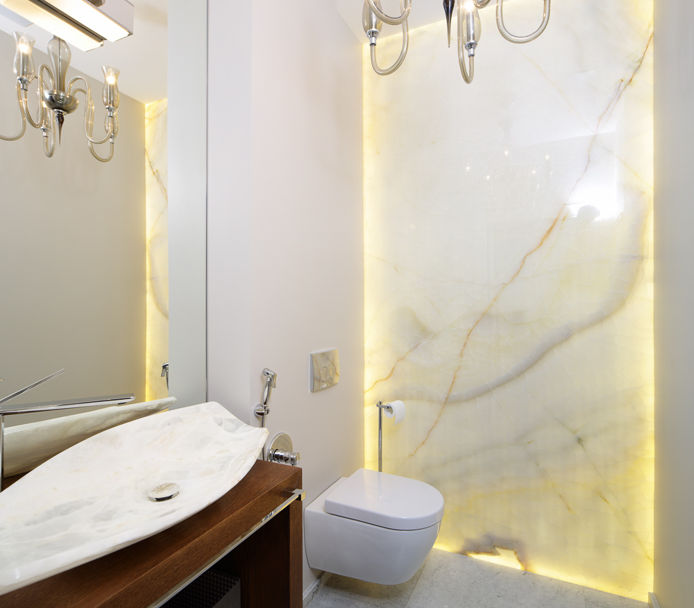 Onyx in Bathroom Interior